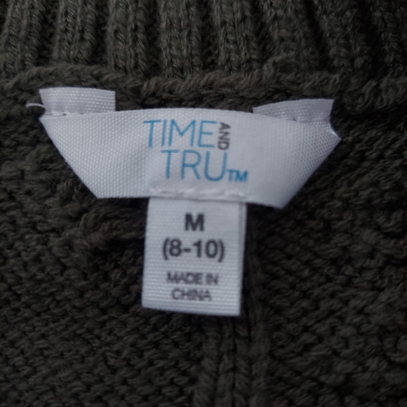 Time and True Green Sweater Size M - Picture 8 of 9